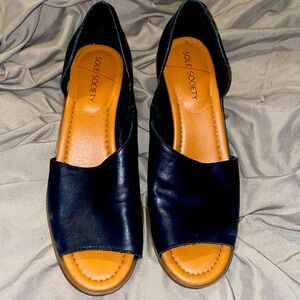 Sole Society new sz 9 black leather